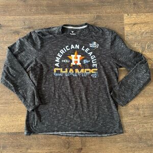 Fanatics MLB Houston Astros 2019 AL ChampsWorld Series Long Sleeve Shirt Mens XL